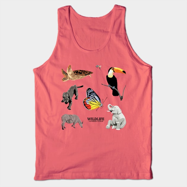 Save beautiful Wildlife Tank Top by KewaleeTee